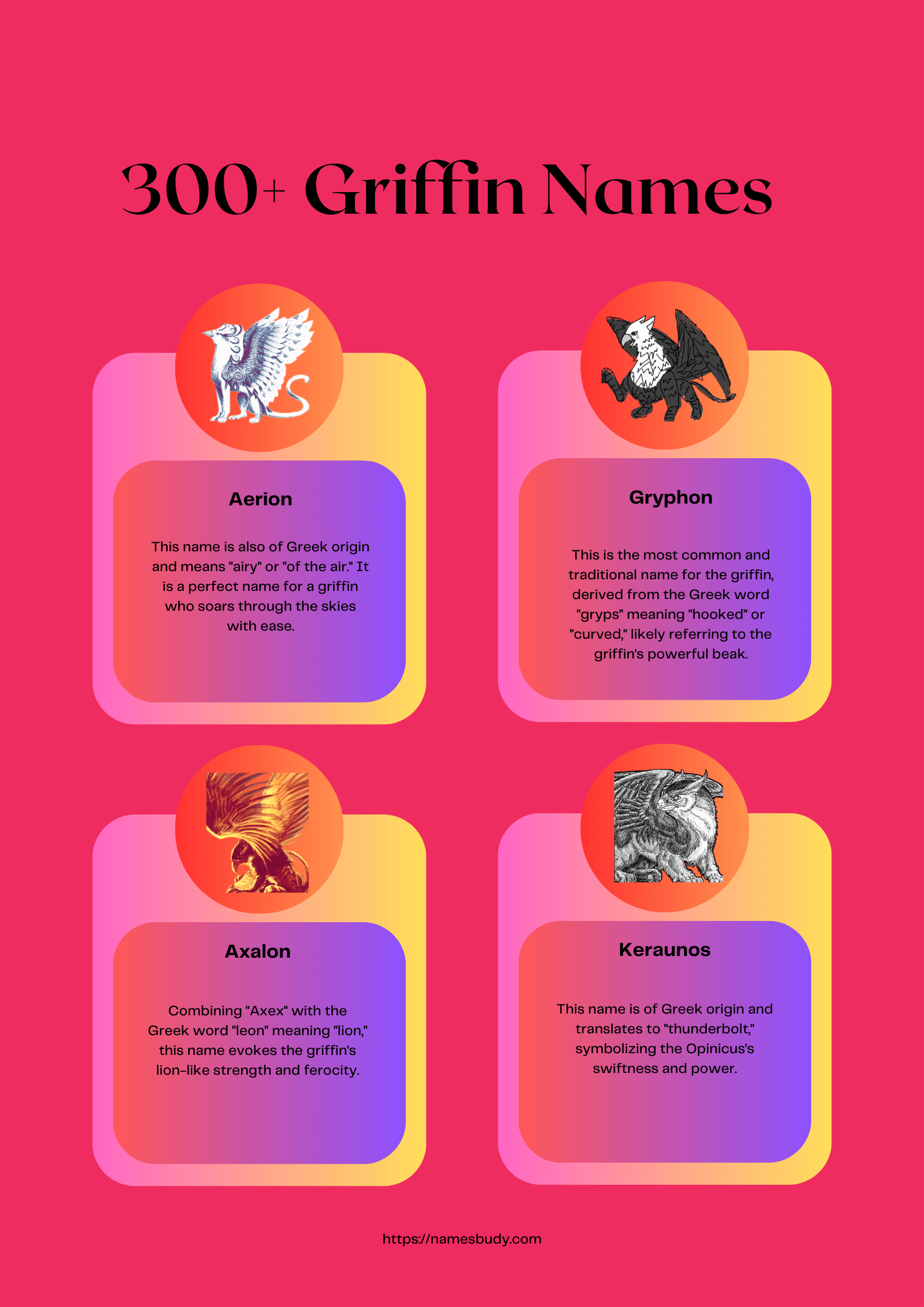 300+ Best Griffin Names for Your Fantasy Characters